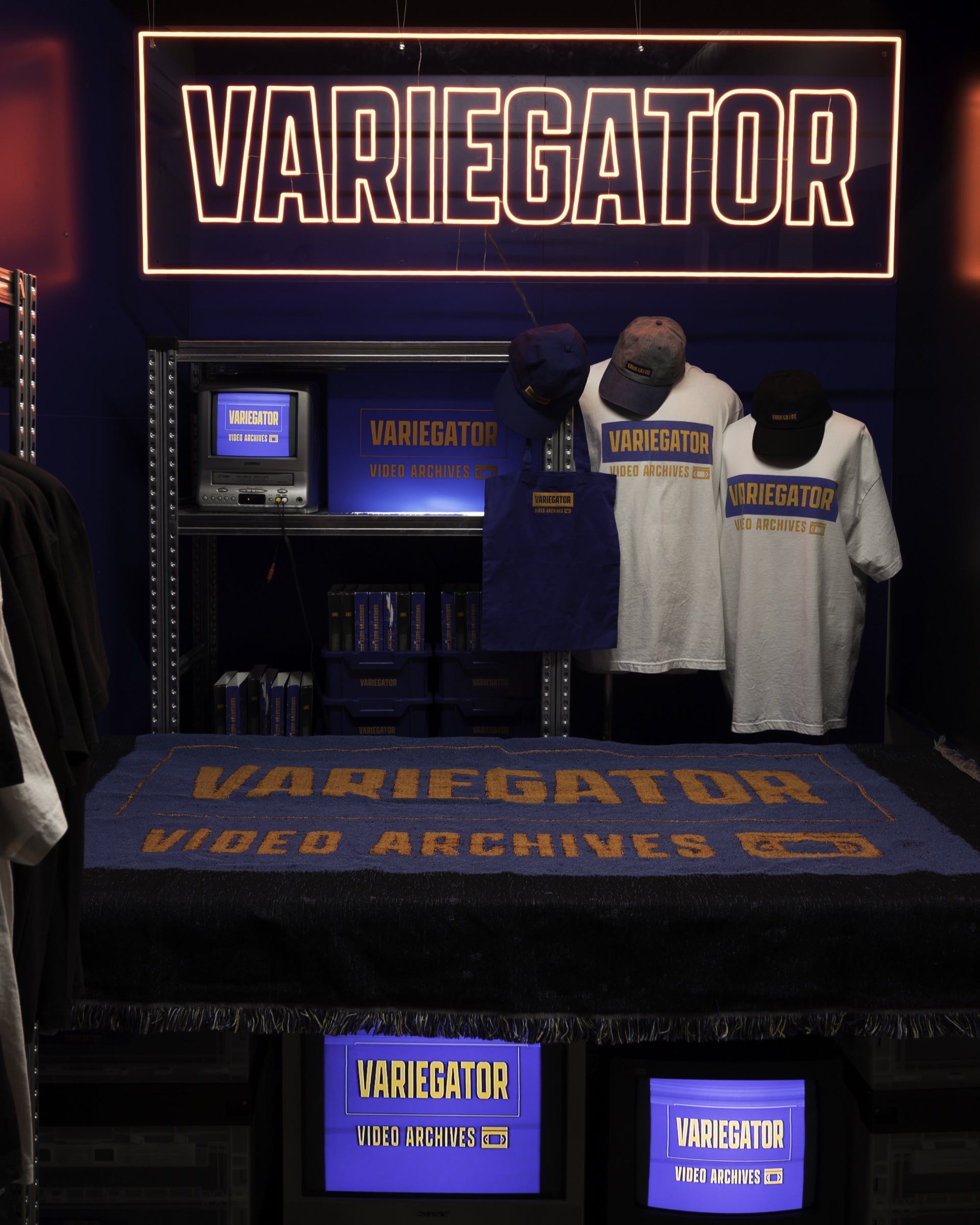 VARIEGATORの商品ディスプレイ
